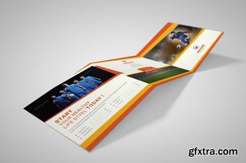 CreativeMarket Square Sport Trifold Brochure 602348