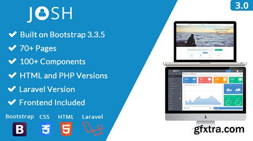 CodeCanyon - Josh v4.1 - Laravel Admin Template + Front End + CRUD - 8754542