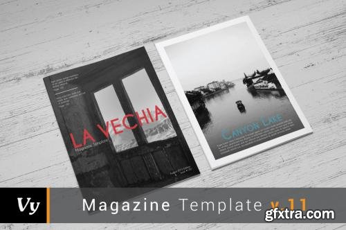 CreativeMarket La Vechia Magazine Template 258120