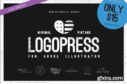 CreativeMarket Logopress - Minimal Vintage Styles 284724