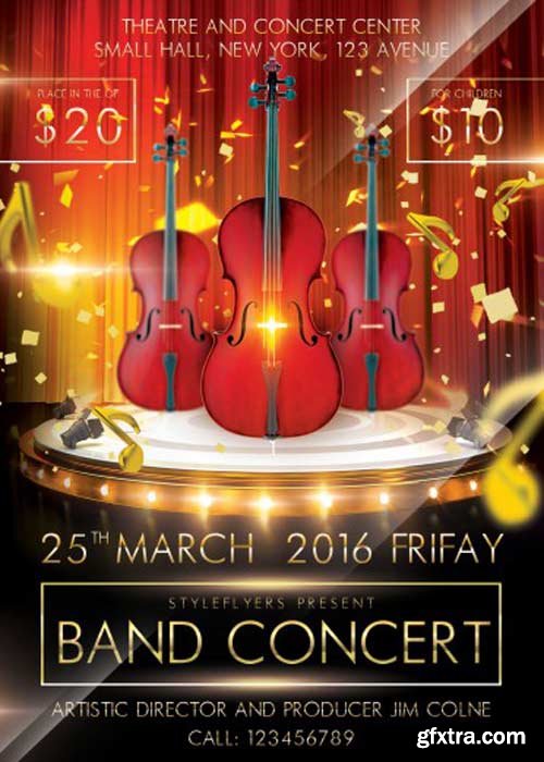 Band Concert V1 PSD Flyer Template