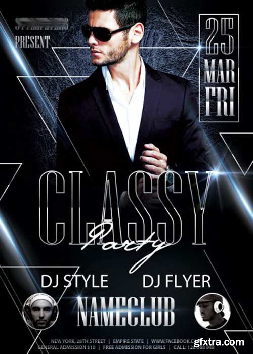 Classy Night V3 PSD Flyer Template