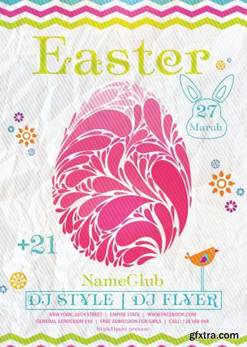Easter V12 PSD Flyer Template + Facebook Cover
