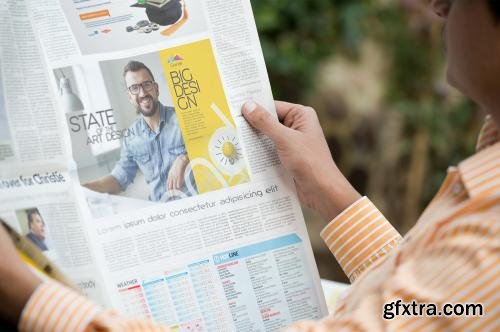 CreativeMarket Newspaper Advertising Mockups Vol. 1 351465