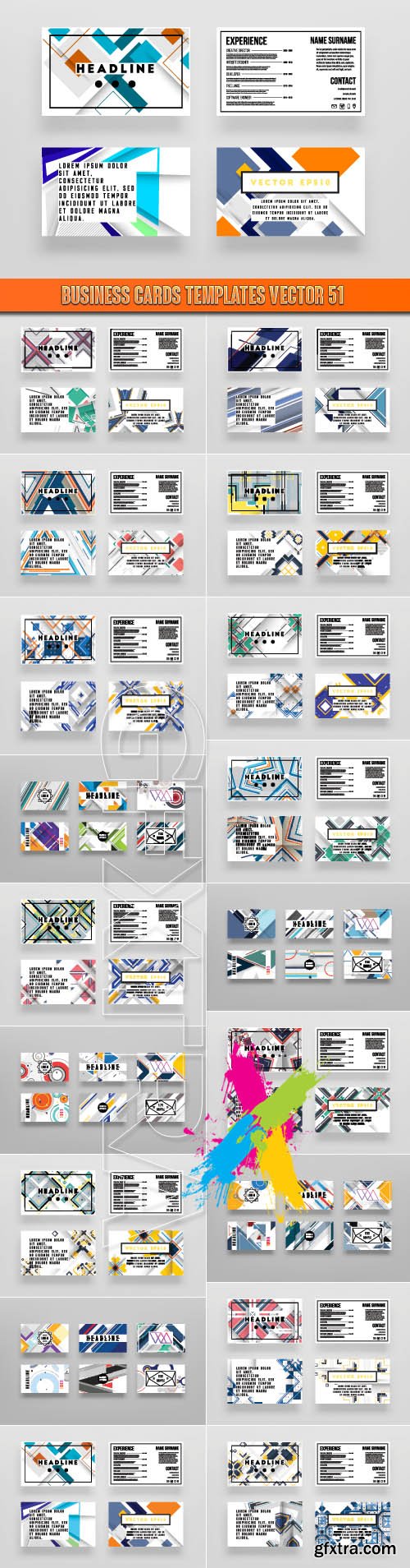 Business Cards Templates vector 51