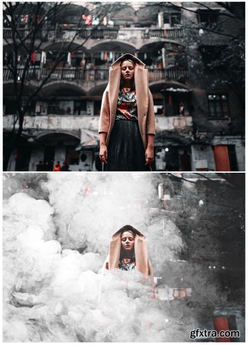 CreativeMarket 40 Smoke Photoshop Overlays 319222