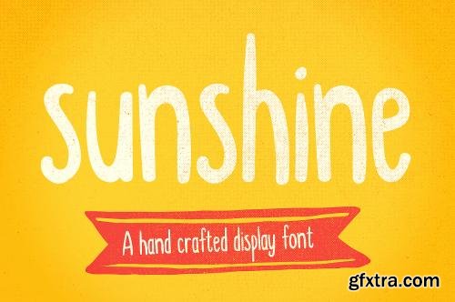 CreativeMarket Sunshine hand drawn display font 263183