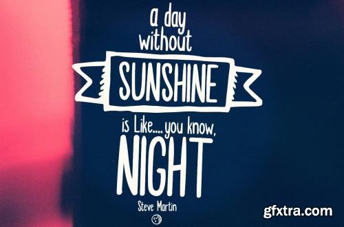 CreativeMarket Sunshine hand drawn display font 263183