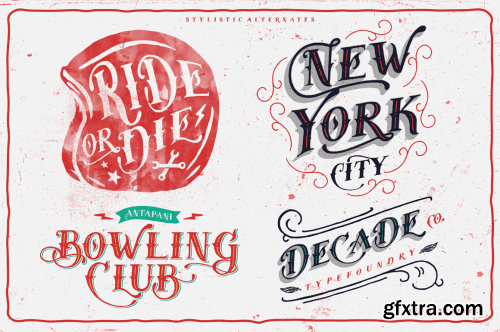 CreativeMarket Tervia Font Family 275106