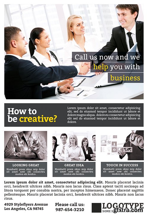 Corporate PSD Flyer Template + Facebook Cover