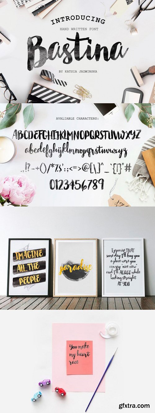 CM - Bastina Hand Written Font 601469