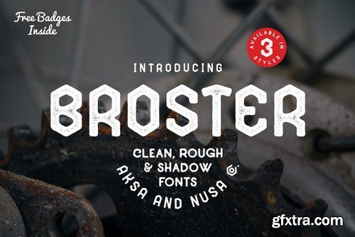 CM - BROSTER Fonts + BONUS 600551