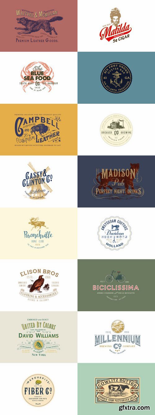 CM - 32 Vintage Logo Templates (Vol. 2) 594403