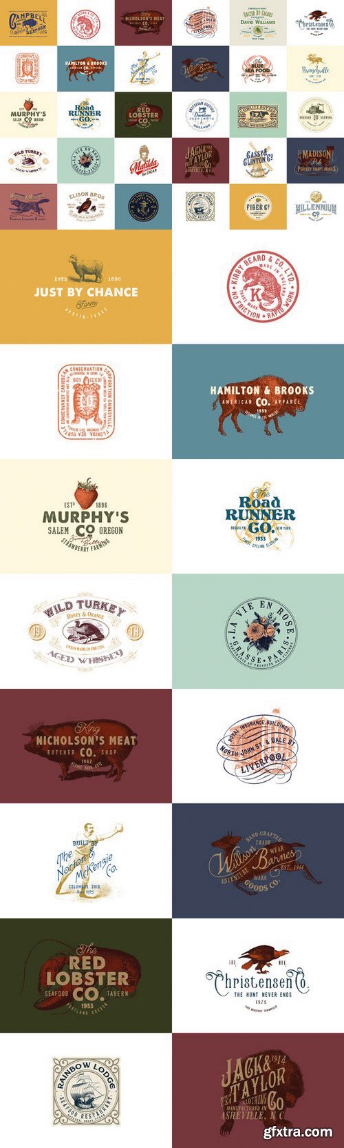 CM - 32 Vintage Logo Templates (Vol. 2) 594403