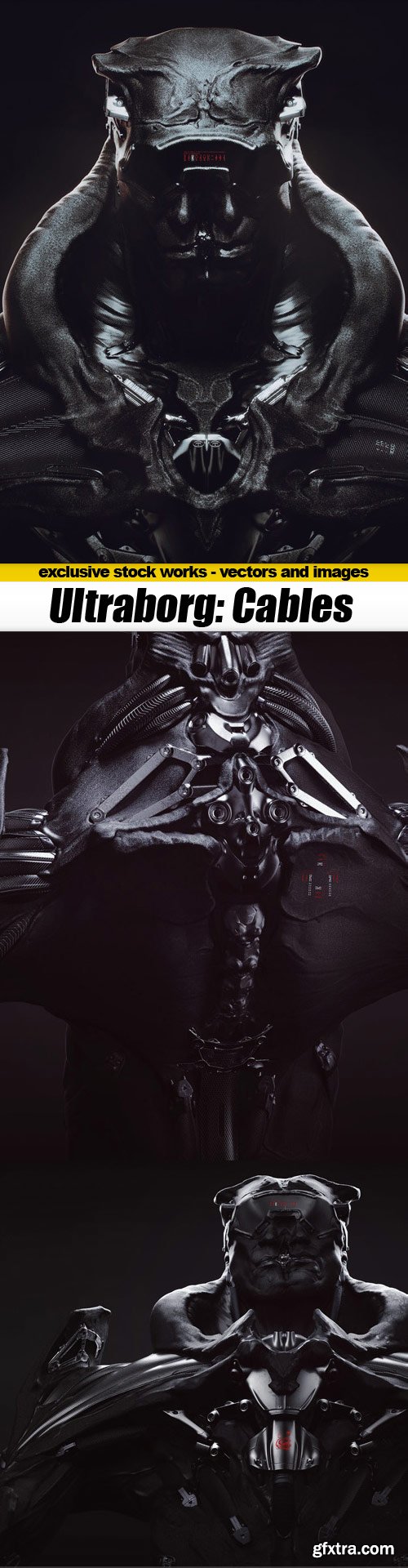 3D MODEL - ULTRABORG SUBD  -  Wires and Cables Pack