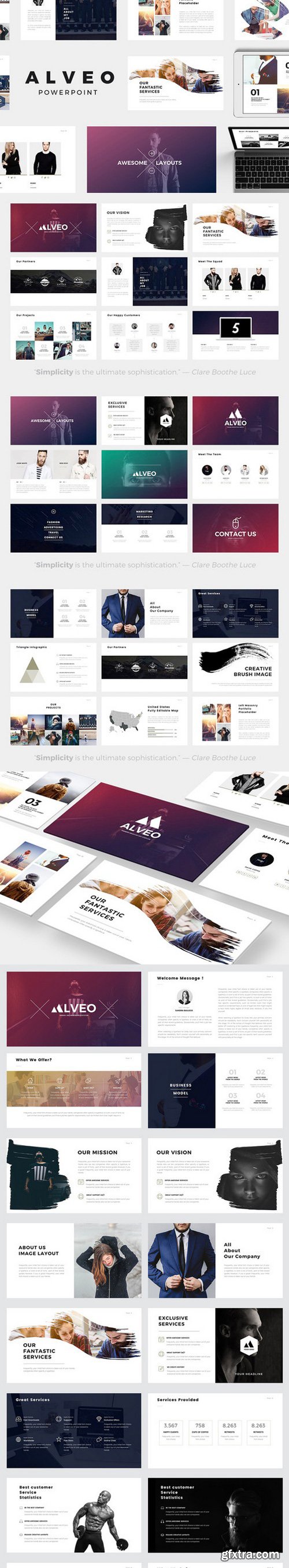 CM - Alveo Minimal PowerPoint Template 602845