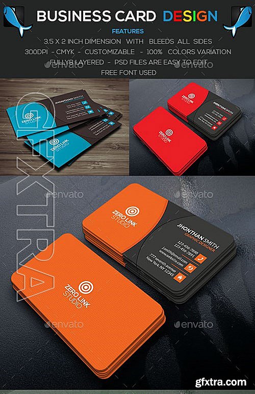 GraphicRiver - Corporate Business Card V-5 12849798