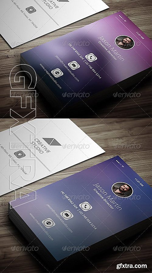 GraphicRiver - Creative Flat Business Card - 08 5618219