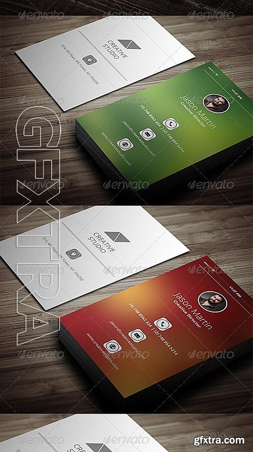 GraphicRiver - Creative Flat Business Card - 08 5618219