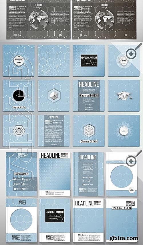 CM - Hexagonal design chemistry templates 600977