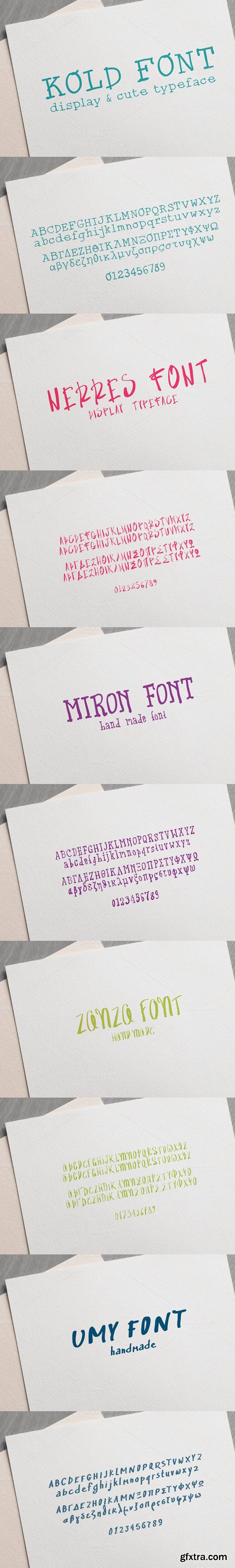 CM - 5 Handmade Fonts Surprise Pack 586870