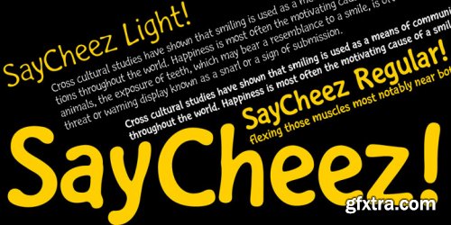 Saycheez Font Family