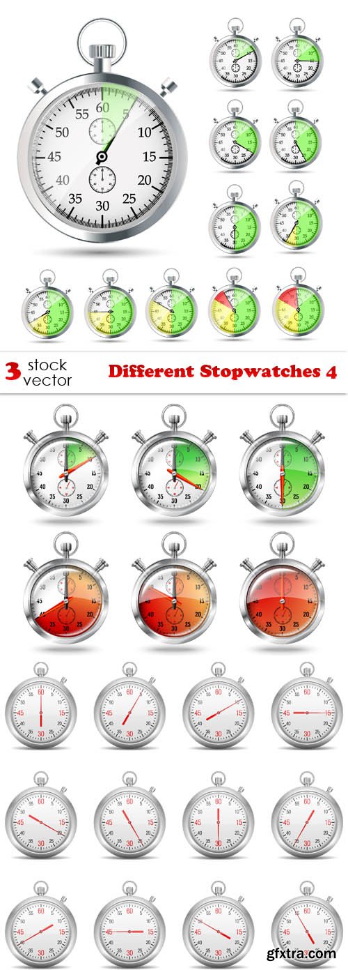 Vectors - Different Stopwatches 4