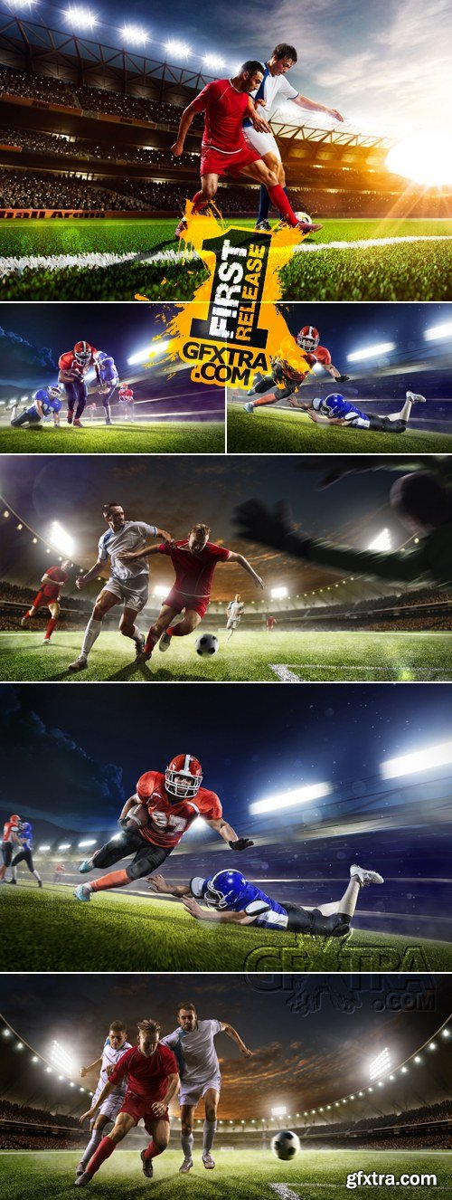 Stock Photo - Football Players