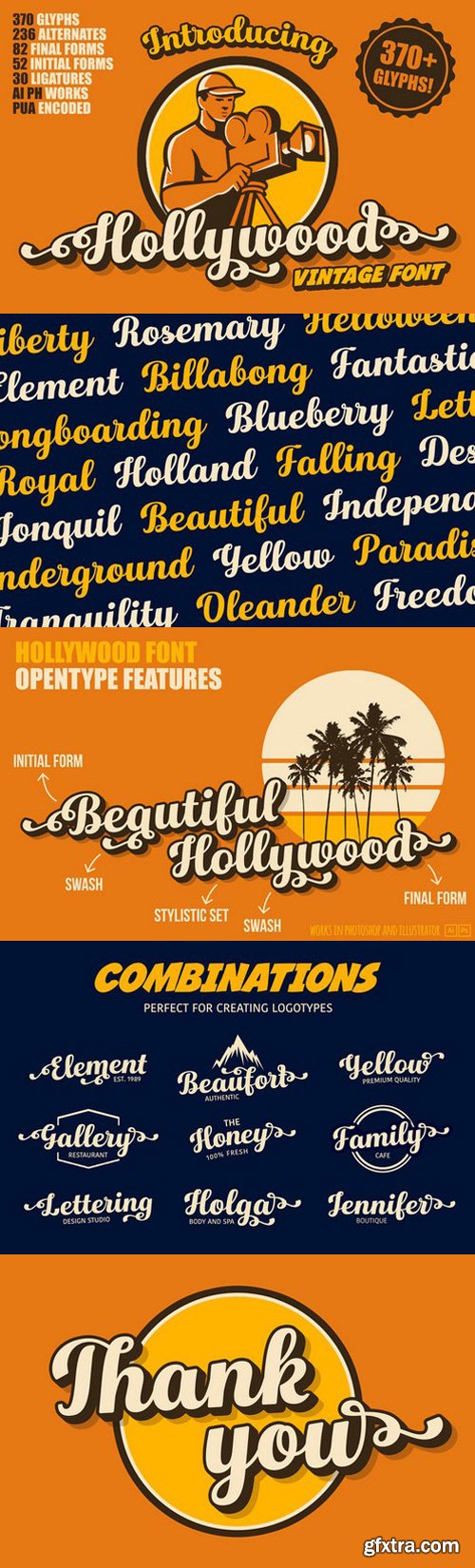 CM - Hollywood • Vintage Font 582777