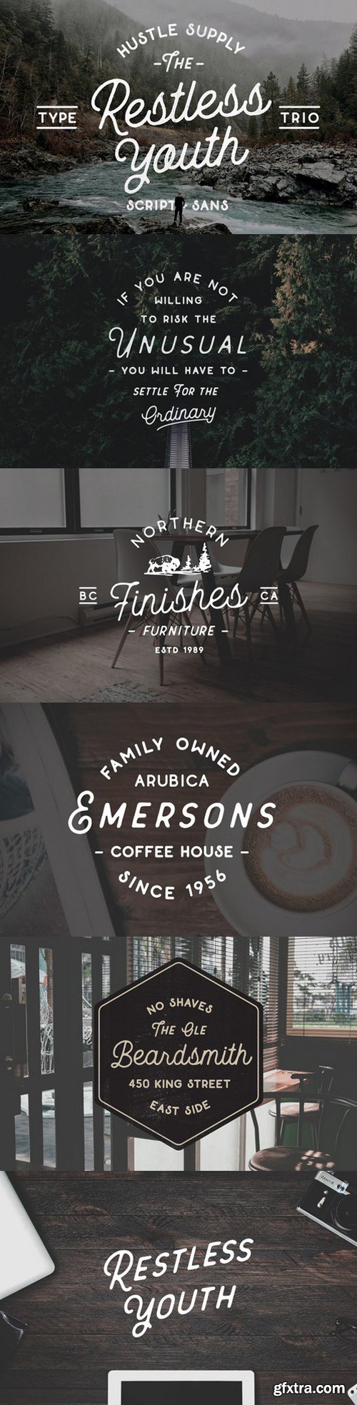 CM - The Restless Youth - Font Bundle 605360