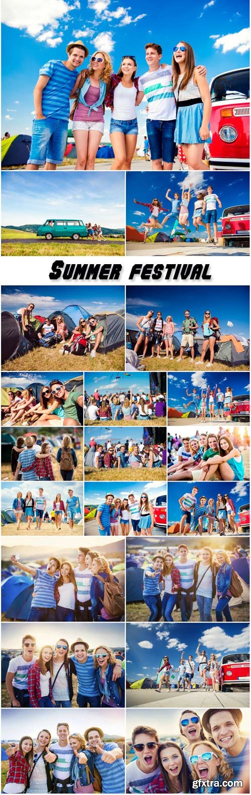 Teens at summer festival