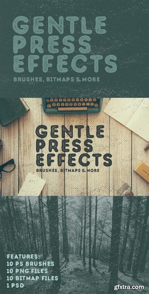 Gentle Press Effects – Brushes, Bitmaps and More