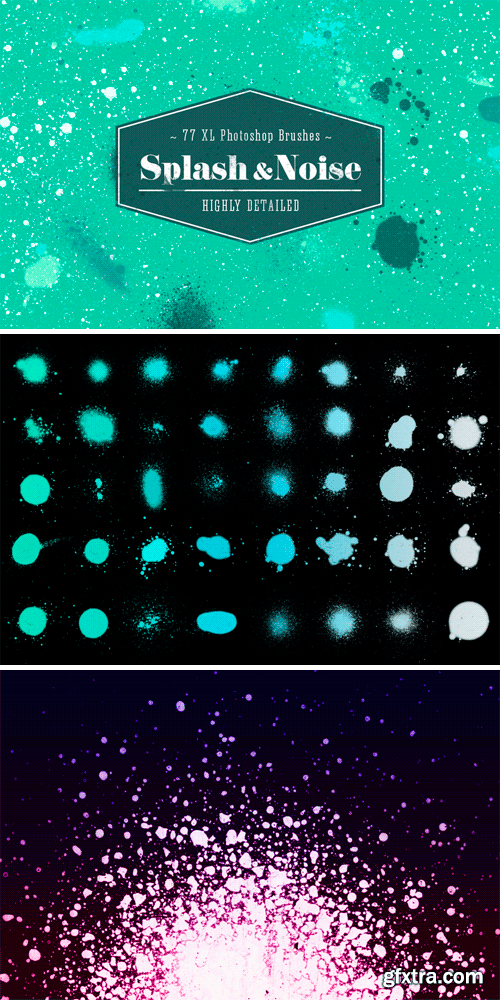 CM 36210 - XL Handmade Splatter & Noise Brushes