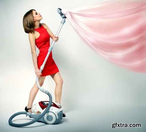 Collection The people vacuuming vacuum cleaner cleaning 25 HQ Jpeg