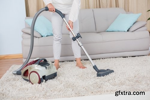 Collection The people vacuuming vacuum cleaner cleaning 25 HQ Jpeg