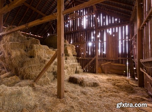 Collection of straw haystack pile of mown field of wheat 25 HQ Jpeg