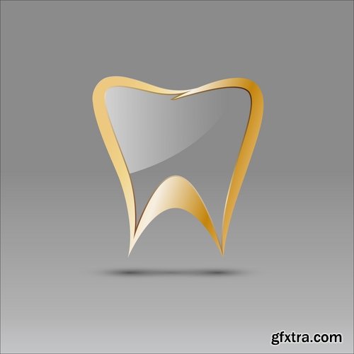 Collection dentist tooth treatment icon illustration 25 EPS