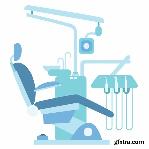 Collection dentist tooth treatment icon illustration 25 EPS