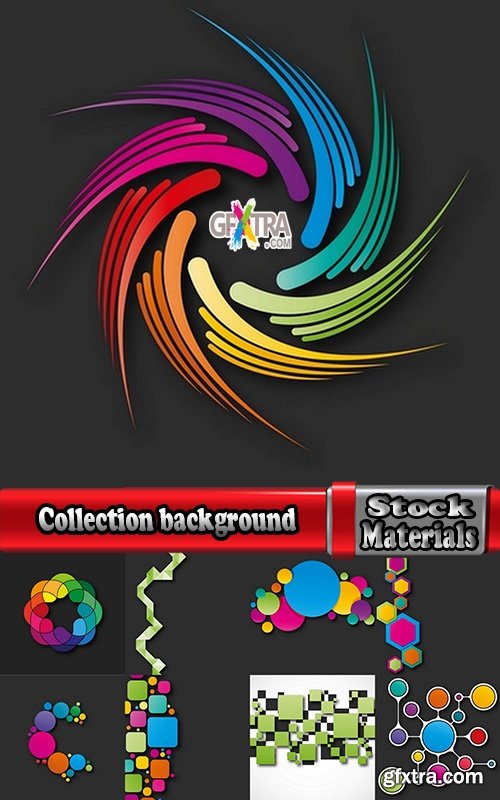 Collection background is wave line banner flyer skin vector image 25 EPS