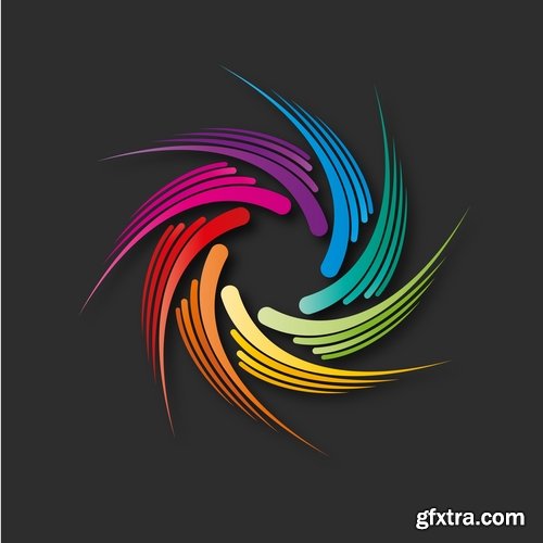 Collection background is wave line banner flyer skin vector image 25 EPS