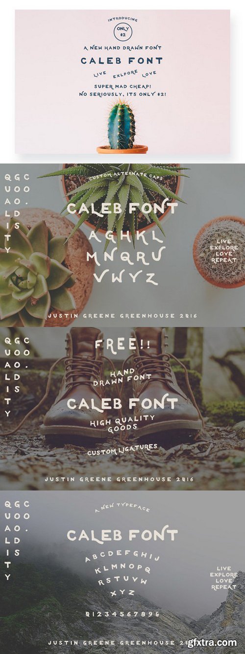 CM - Caleb ~ A Hand Drawn Font 618894