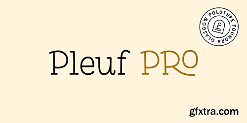 Pleuf Pro Family 8 Fonts