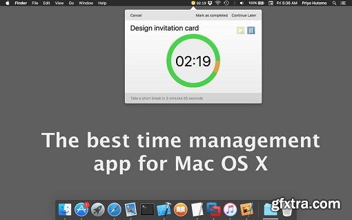 KeepFocus: Delightful Time Manager 1.0 (Mac OS X)