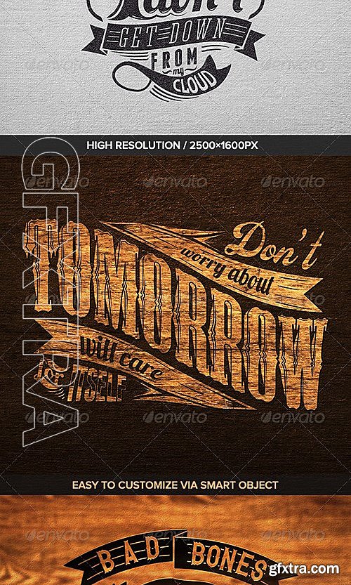 GraphicRiver - 5 Straight View Logo Mock-Up 7138726