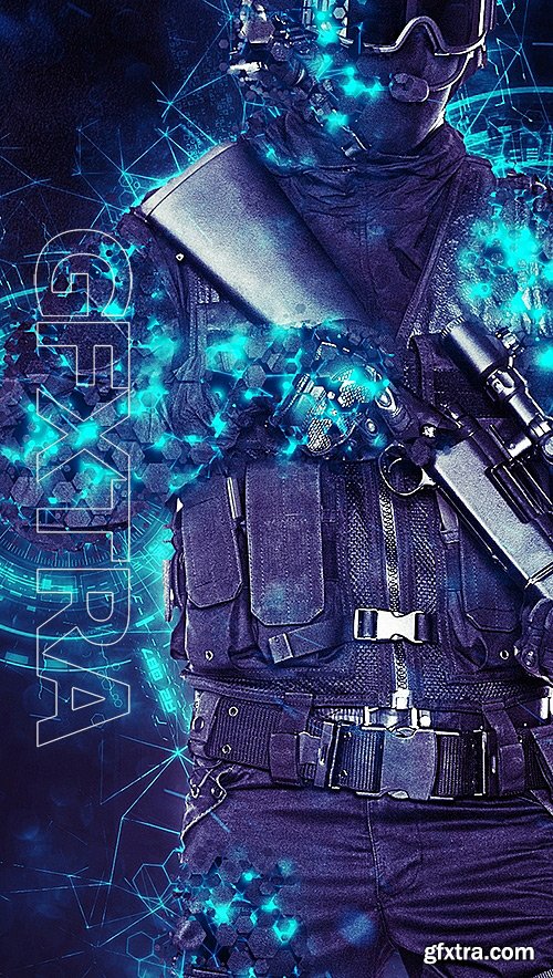 GraphicRiver - Sci-Fi Photoshop Action 15500126