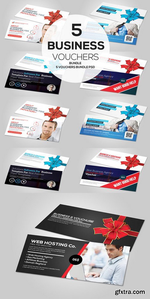 CM - 5 Business Gift Card Vouchers Bundle 618456