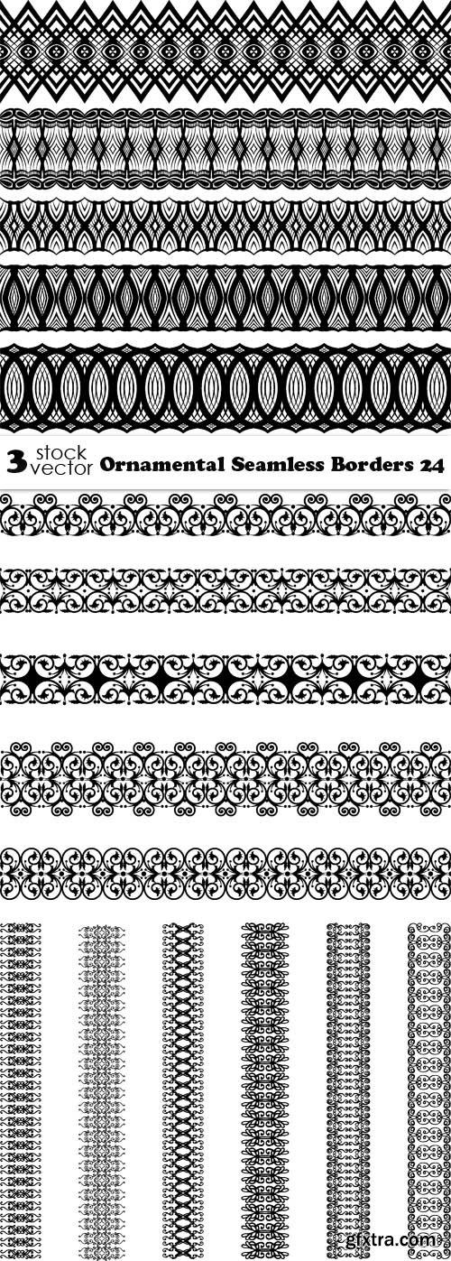 Vectors - Ornamental Seamless Borders 24