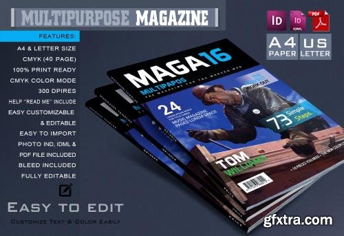 CreativeMarket Magazine Template 596839