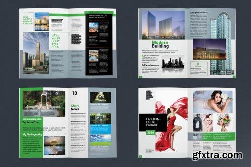 CreativeMarket Magazine Template 596839