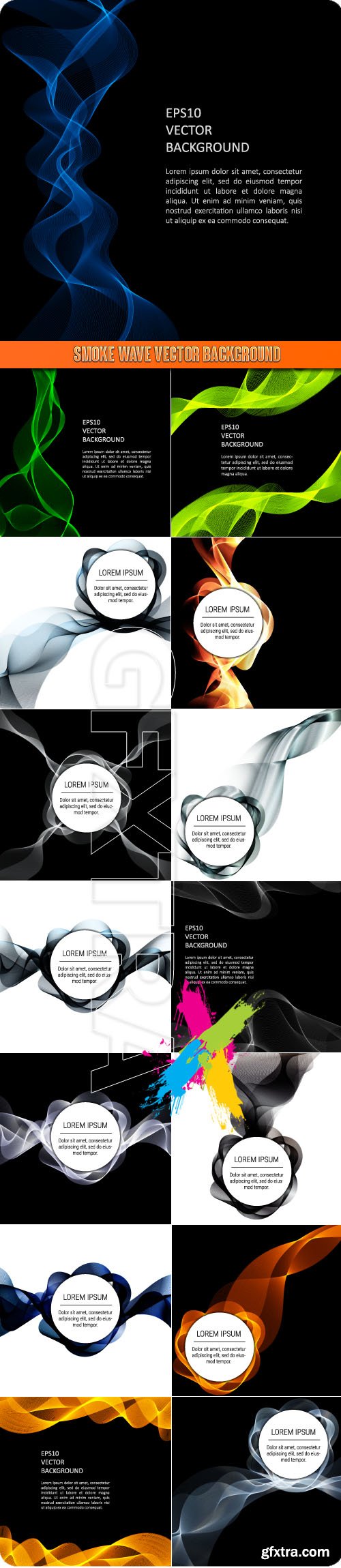 Smoke wave vector background